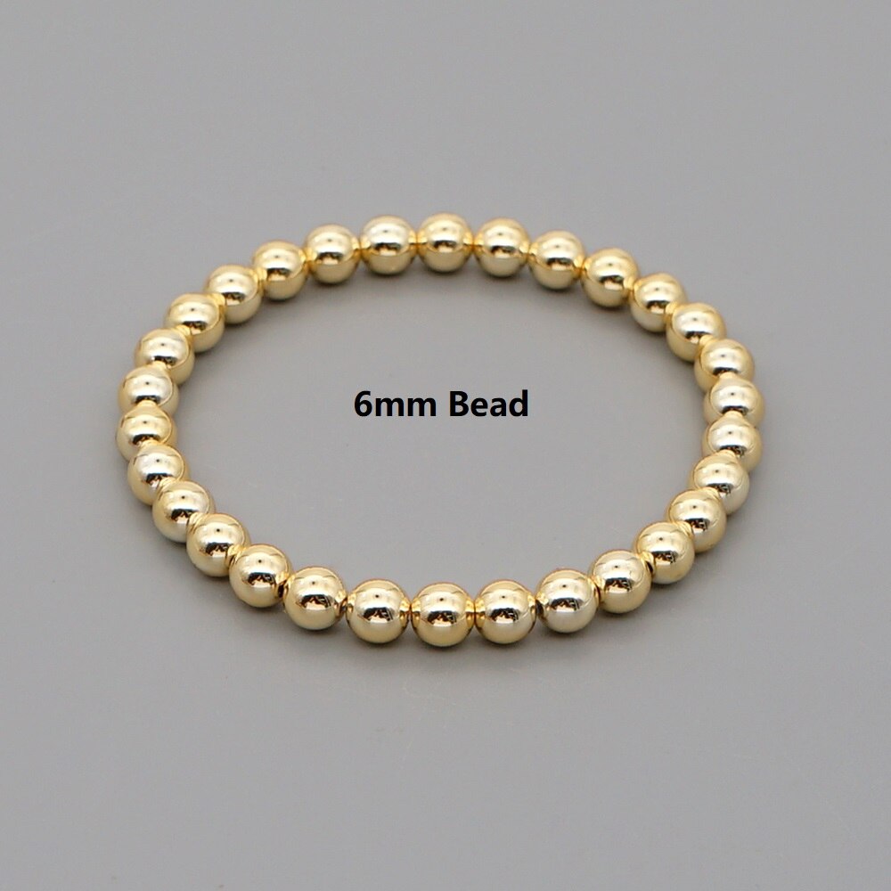 Go2 boho gouden armbanden, sieraden, japanse armbanden voor vrouwen, femme, fadeless sieraden: Qt -b200110c 6mm