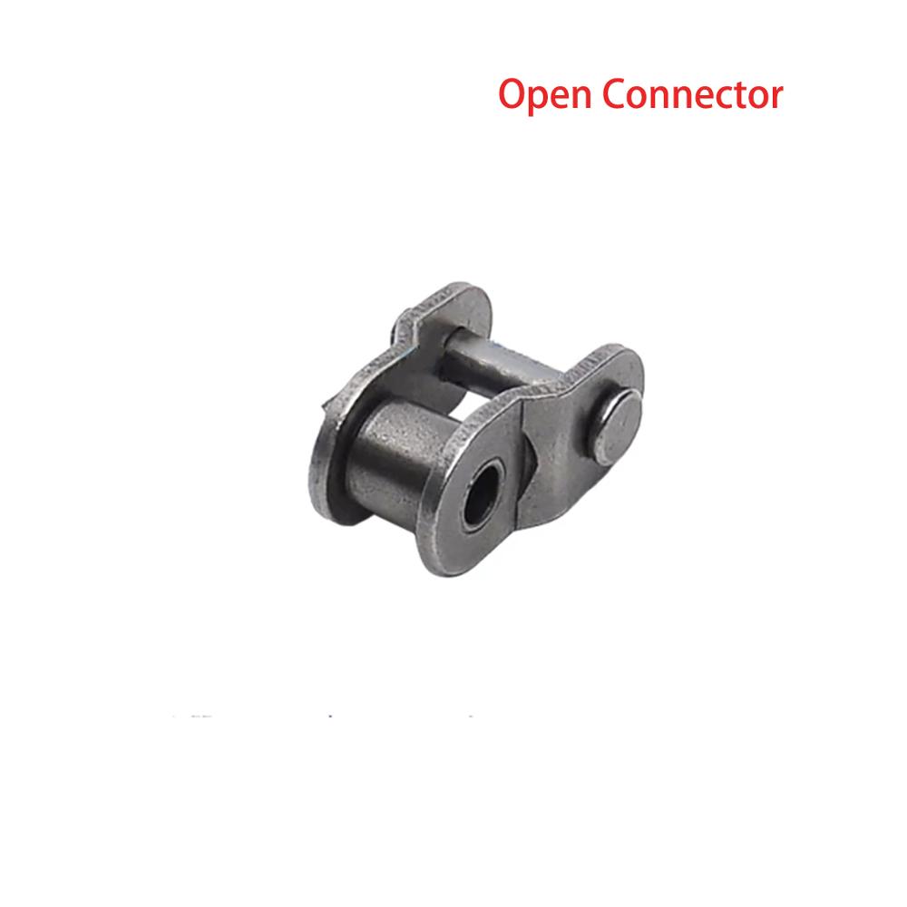1 Uds 04B-1 cadena de rodillos de acero al carbono/conector de cadena paso de cadena 6mm medio/hebilla completa rodillo cadena Industrial unirse hebilla: Marrón