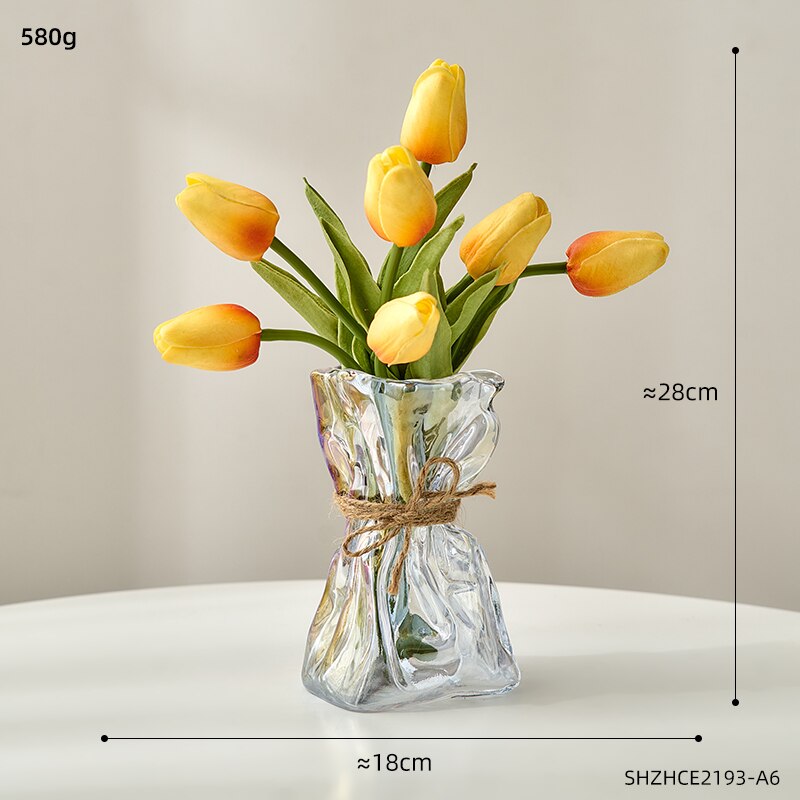 Glazen Vazen Transparante Tafelblad Decor Terrarium Thuis Decoratie Vazen Voor Bloemen Woonkamer Decoratie Tafelblad Accessoires: Combination F