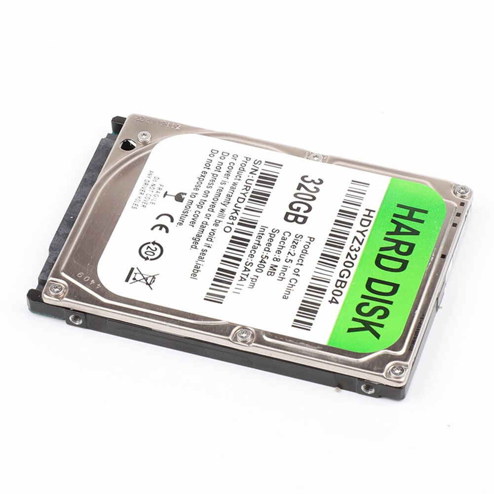 5400-7200 RPM 80GB/120GB/160GB/250GB/320GB/500GB Internal HDD 2.5 inch SATA III 5400 RPM Hard Drive for Laptop PC Windows Mac