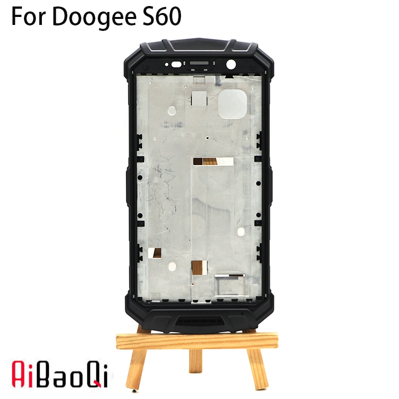 AiBaoQi Neue Original LCD Vorderseite Rahmen Montage Ersatz für 5,2 Zoll Doogee S60 Telefon + 3M klebstoff