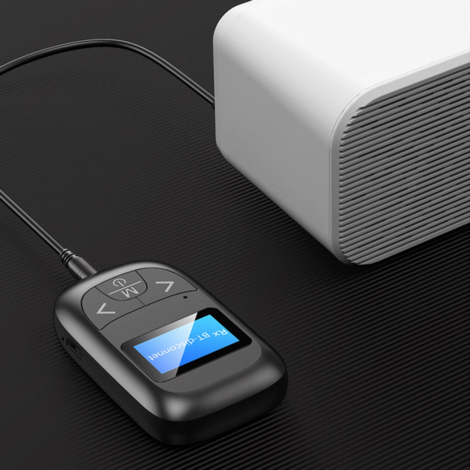 Bluetooth 5.0 Adapter LED Screen Wireless Audio Blue Tooth Transmitter Receiver for PC TV Car 3.5mm AUX Music Sender Adapter