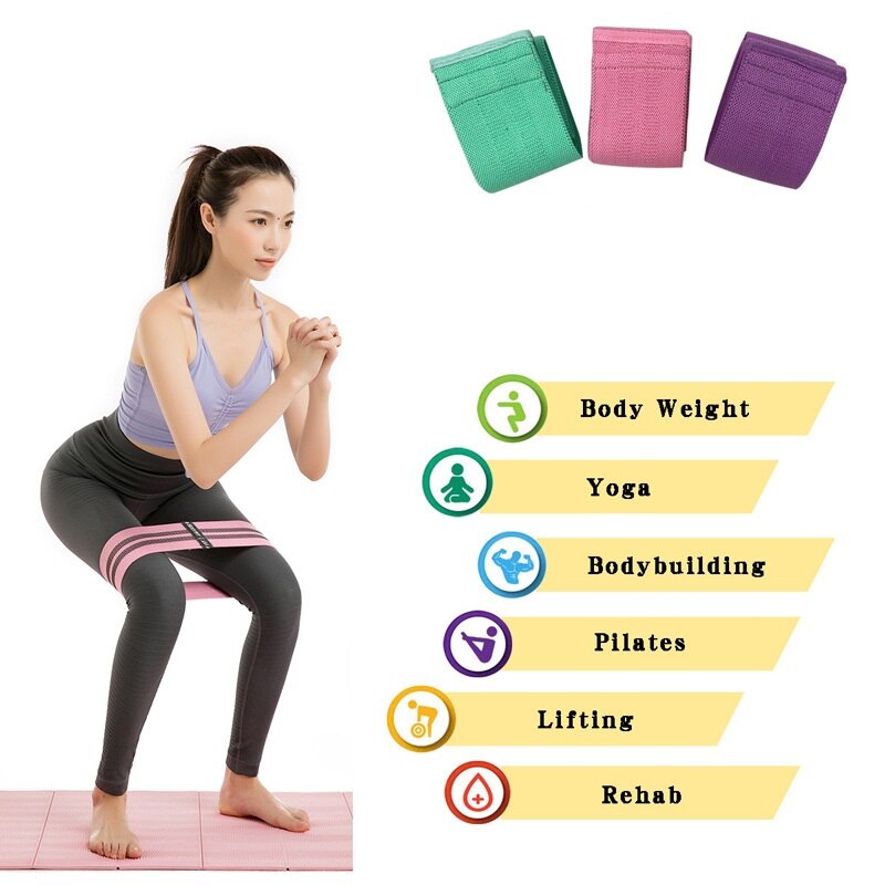 Resistance band Exercise Gym Strength Resistance Bands Expander Pilates Rubber Fitness Mini Band Crossfit Workout Equipment