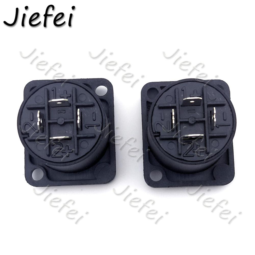 20pcs 4 Pin Speakon Panel Mount 4 Poles Powercon Female Jack Socket Connector Power Connector Chassis 4 Pin Powercon