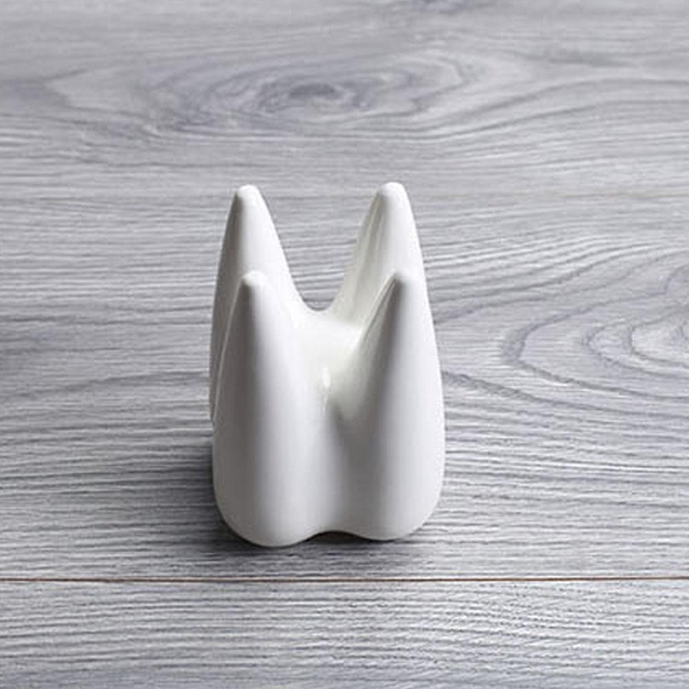 Tooth Shape Innovative White Ceramic Succulent Plants Flower Pot Modern Planter Without Plants Included