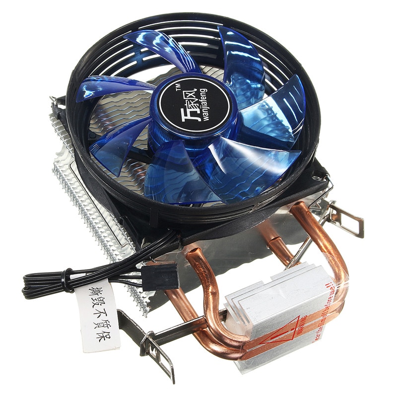 Ventilador de refrigeración de cobre , núcleo de refrigeración LED CPU, ventilador de refrigeración silencioso, disipador de calor para Intel Socket LGA1156/1155/775 AMD AM3