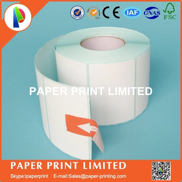 1 rulle 55 * 30 * 800 termiske klistermærker etiket print papir supermarked elektronisk stregkode papir