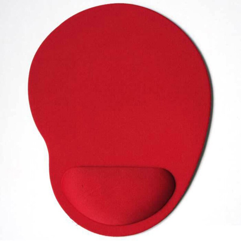 Silikon mjukt handledsstöd stöd musmatta gaming möss pad för pc bärbar dator: Röd