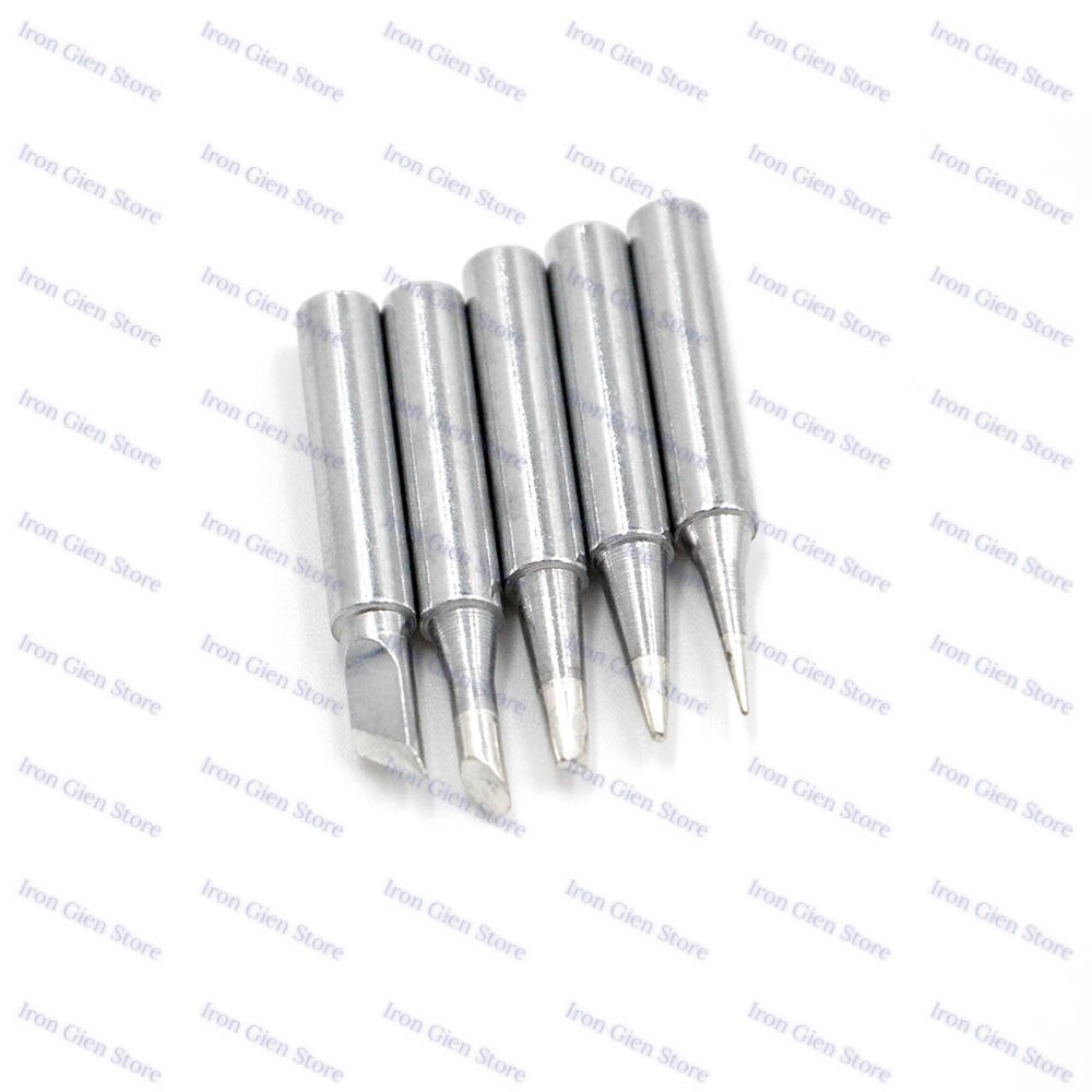 Electric Soldering Iron Kit 60W 220V EU Plus Adjustable Temperature For Rework Repair Tools With Tin Solder Wire 5 Welding Tips: 5pcs Welding TIps