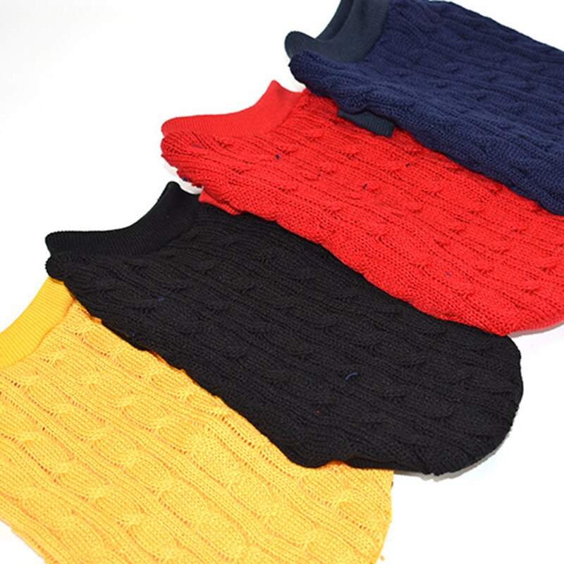 Koiran vaatteet chihuahua lemmikkikoirat neuleet koiran villapaita pentu lämmin takki neulottu koiran vaatteet talvi koiran puku vaatteet