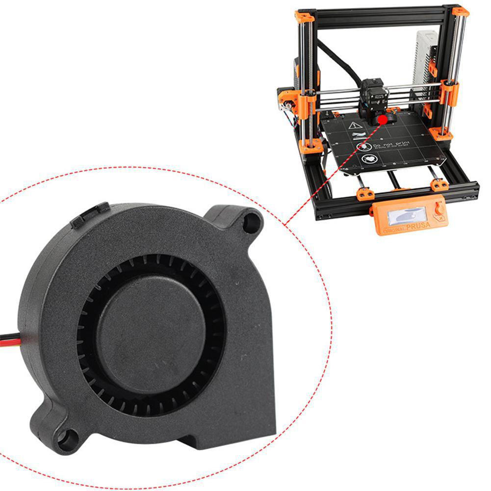 Turbofläkt för 3d skrivare för prusa  i3 mk3 hydraullager 5015 5v 50*50*15mm tyst turbofläkt