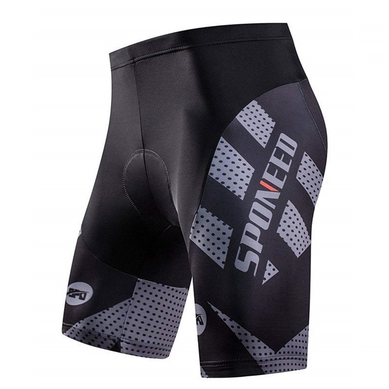 Bicycle Shorts Cycling 4D Gel Padded Pants Shockproof MTB Bicycle Pants: Grey / M