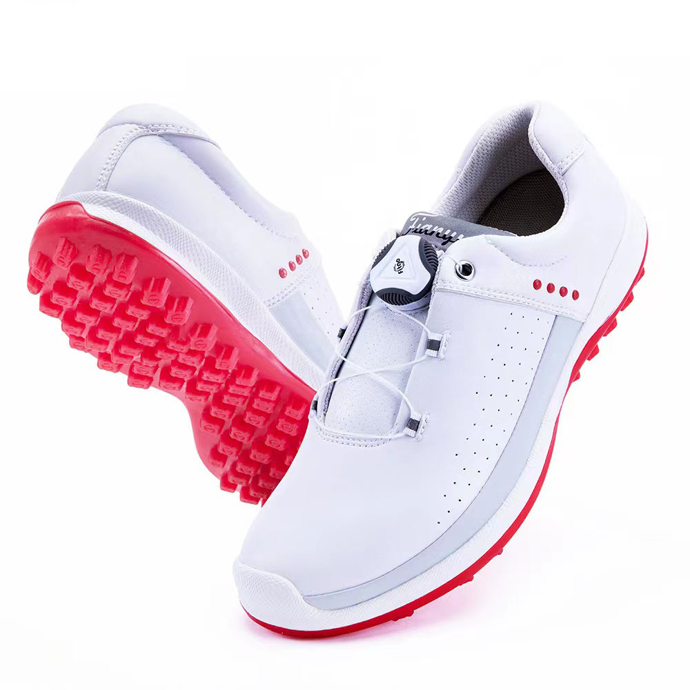 TaoBo-zapatos de Golf para mujer, zapatillas informales de encaje rápido, impermeables, antideslizantes, para exteriores, color rosa, talla 35-40, novedad de 2022