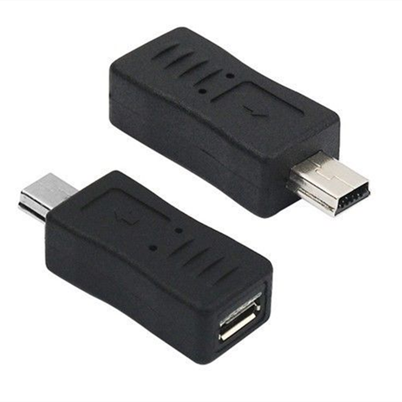 Micro USB Male To Mini USB Female Adapter Connector Converter Adaptor for Mobile Phones MP3
