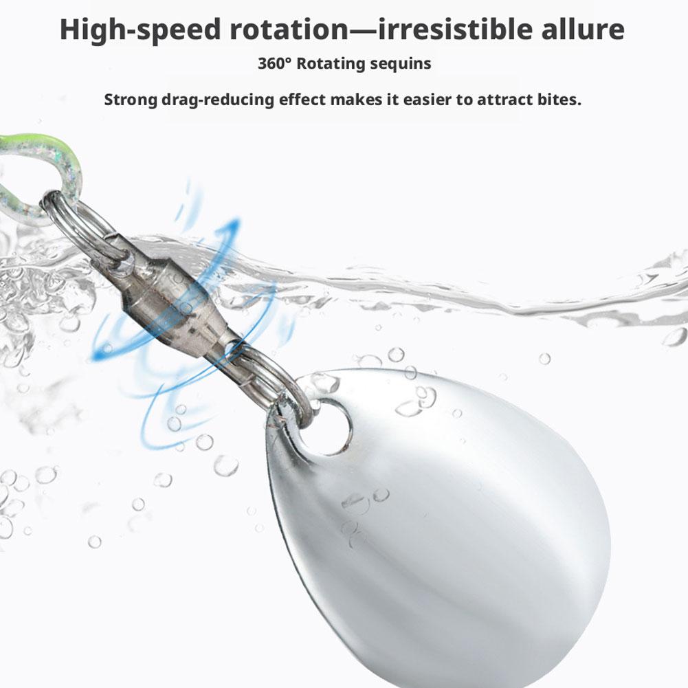 28g Tail Spinner Fishing Lure VIB Hard Bait 3D Realistic Scale Full Water Layer For Bass Shore Fishing Tackle Equipment