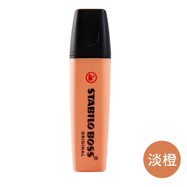 STABILO BOSS Pastel Highlighter Original Markers Environmental Pens For School Office Marking Focus Stationery 1Pcs: pastel orange 1pcs