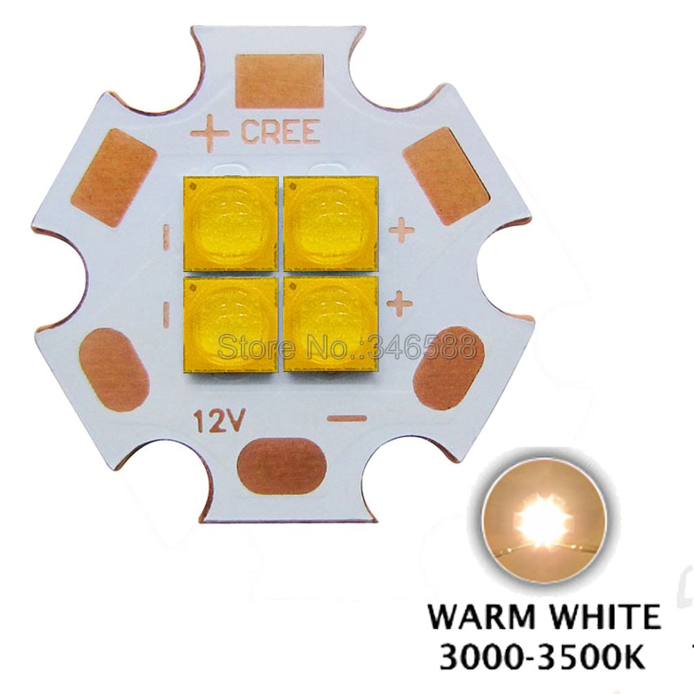 3V / 6V / 12V Cree XPG3 XP-G3 4Chips 4LEDs 24W Cool White Neutral White Warm White Intergrated LED Emitter Chip