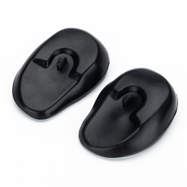 1 Paar Herbruikbare Waterdicht Oor Protector Cover Caps Salon Kappers Dye Shield Bescherming Douche Cap Tool: Donker Kaki