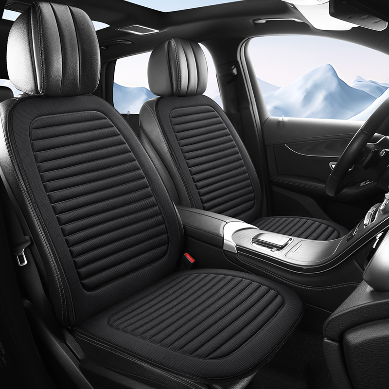 Cuscino per seggiolino auto in tessuto traspirante stereo 3D estivo, tessuto base antiscivolo rinfrescante e traspirante, sedile adatto non cambia, cuscino per seggiolino auto a sedile singolo anteriore, adatto per la maggior parte degli accessori interni dell'auto