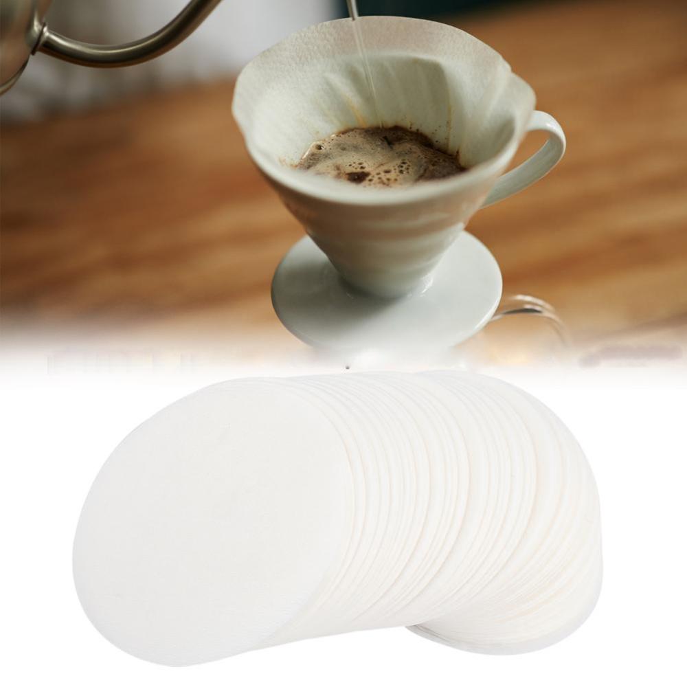 350 stk. engangs kaffefilterpapir runde kaffefilterpapir kaffefilter kaffemaskin erstatningsfiltre