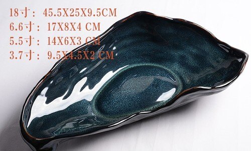 Irregular Ceramic Plate Oyster-shaped Dinner Plate Dessert Plates Fruit Snack Tray Decorative Plates Seasoning Bowl Spice Dishes