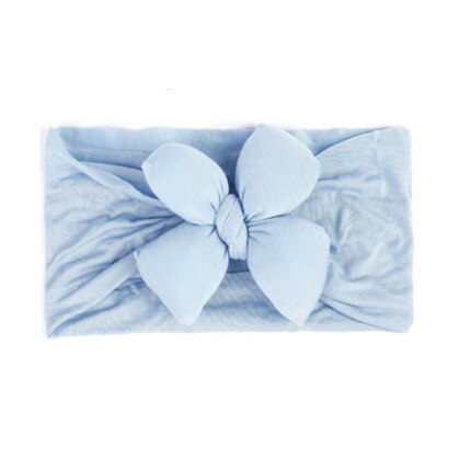 Mooie Elestic Hoofdbanden Baby Girl Hoofddeksels Haarband Voor Meisje Haarband Tulband Kids Headware Baby Haar Ornamenten Bebes Accesorios: Blue