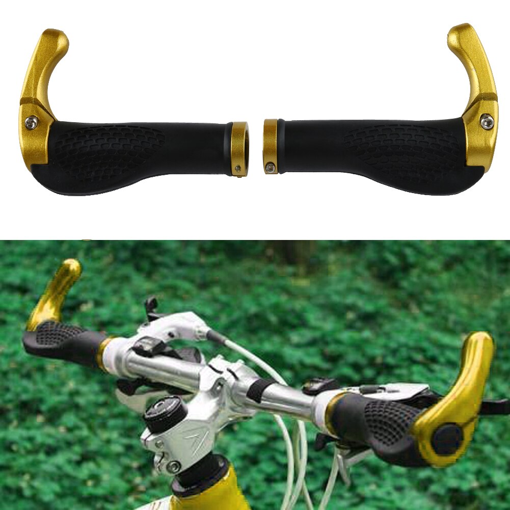 Antidérapant vélo poignée ergonomique vtt VTT guidon en caoutchouc poignées cyclisme verrouillage-On extrémités vélo accessoires