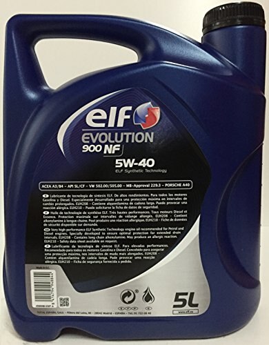 Elf 1951052031-huile synthétique Evolution 900 nf 5w40 5l
