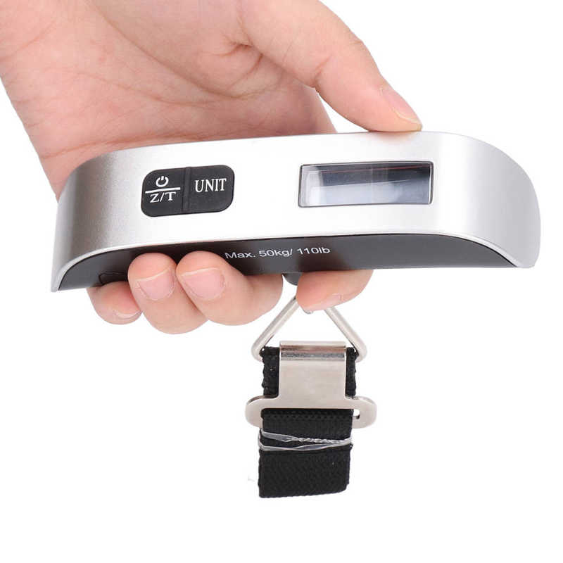 Express Spring Scale Portable Electronic Scale LCD Display 50kg Capacity for Luggage Checking