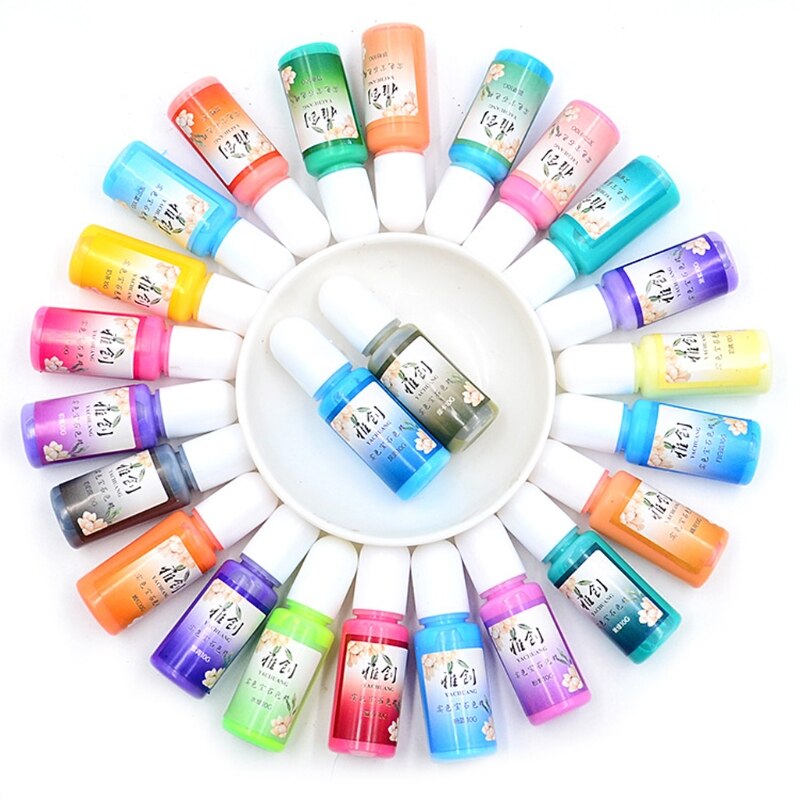 Pigment époxy Opaque, 24 couleurs, résine époxy Non toxique, Kit de teinture Macaron, couleur unie