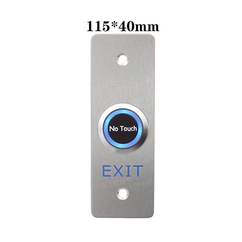 IP68 Waterproof Infrared Sensor Switch No Touch Contactless Switches 304 Stainless Steel Door Release Exit Button With LED