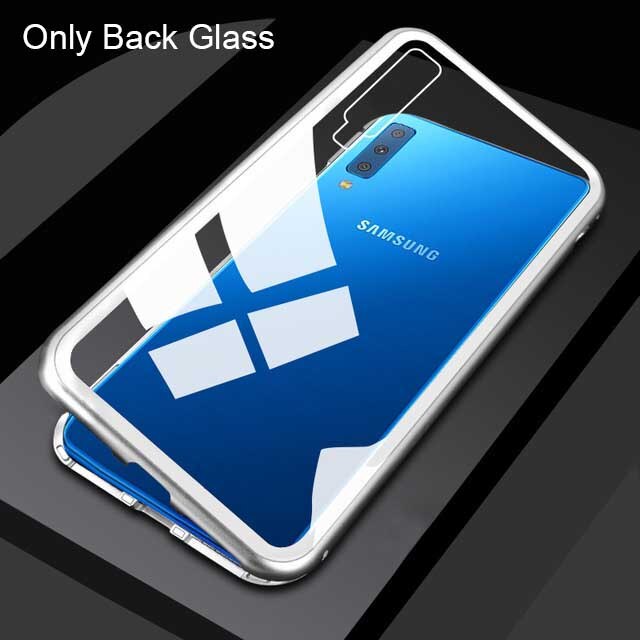 Magnetische Fall für huawei p30 Pro gehärtetem glas Abdeckung auf huwei p30 lite p 30 Pro licht p30lite p30Pro 30 lite zurück Abdeckung coque: Nova 4e / Silver-no front glas