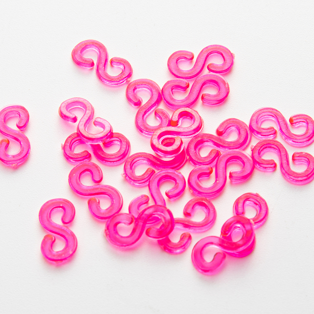 500 Stuks S Clips Voor Kleur Elastiekjes Armband Haken Sluitingen Plastic Connectoren Sieraden Handcrafts Diy Maken Accessoire Kit: Goud