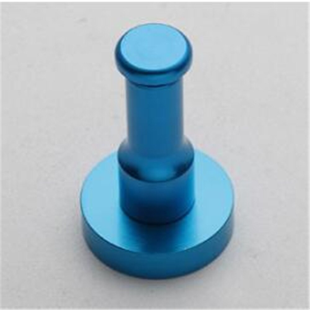 10 kleuren ruimte aluminium multi-color diy handdoek muur haak spijker badkamer keuken kleding sleutel kapstok tas hanger houder: Hemelsblauw