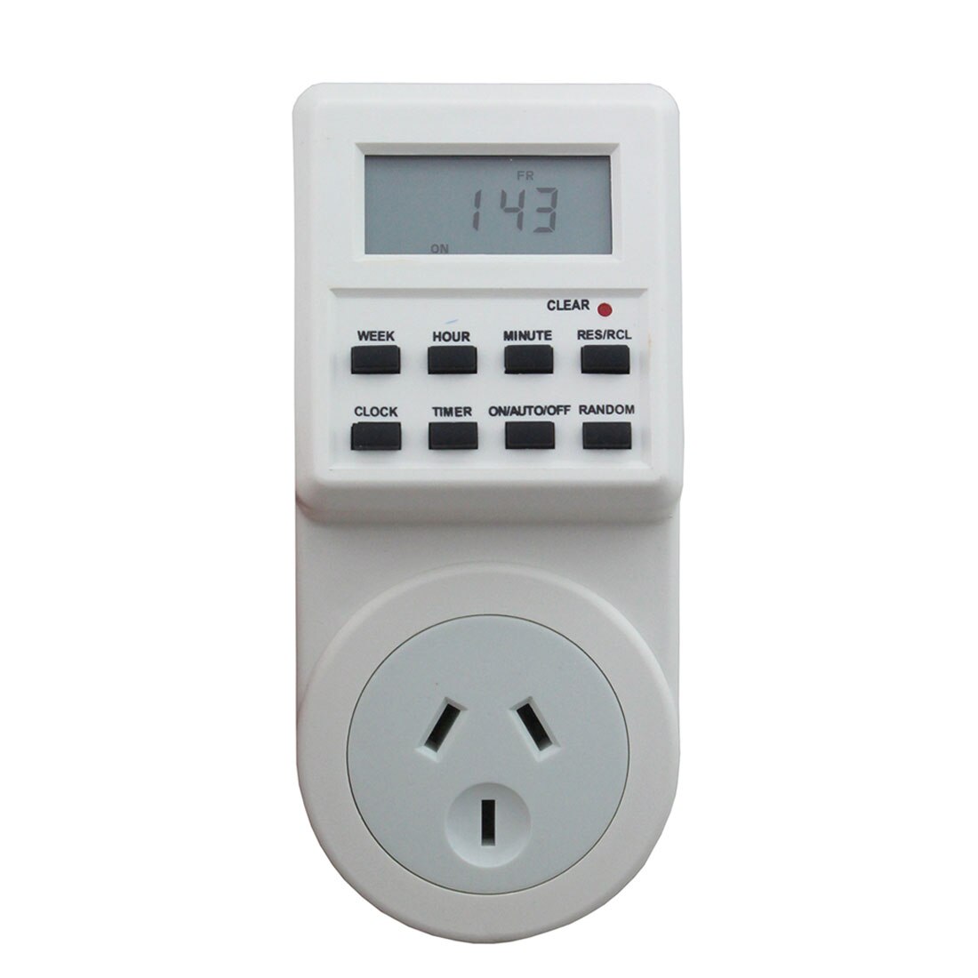 EU/US/UK/AU 230V Plug Switch Socket Plug-in Programmable Timer Switch Socket with Clock Summer Time Random Function