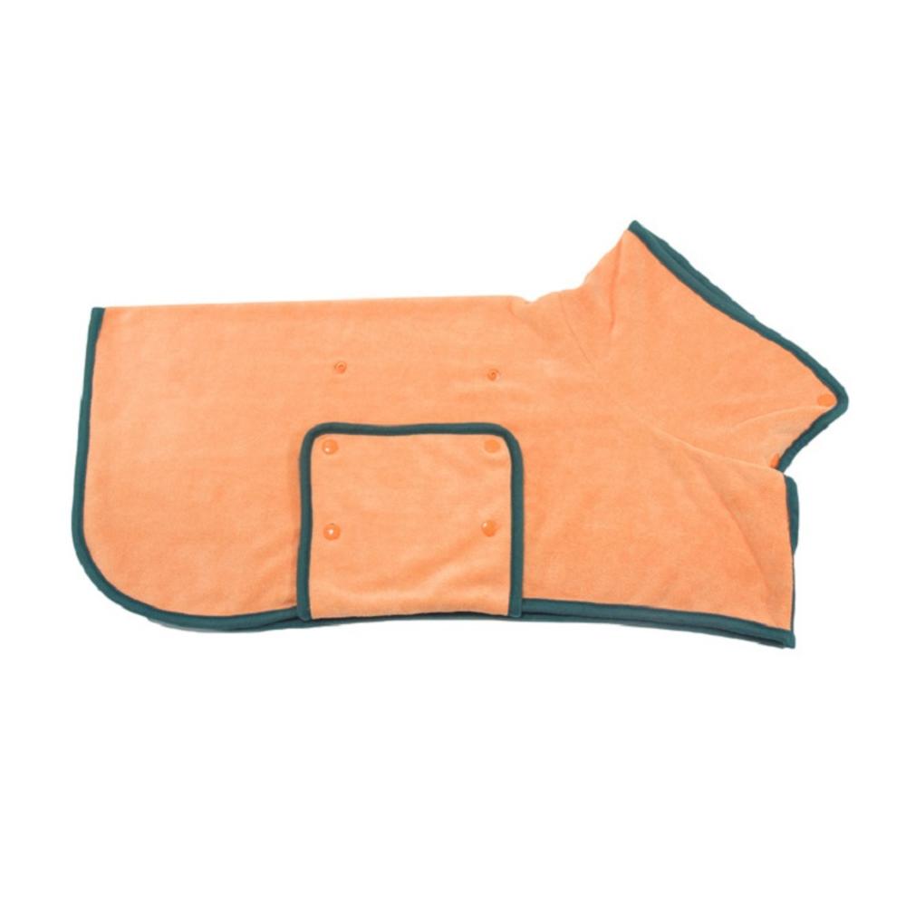 Szlafrok dla psa szlafrok z mikrofibry suszenie Super chłonny szybkoschnący szlafrok akcesoria dla zwierząt: Orange / M