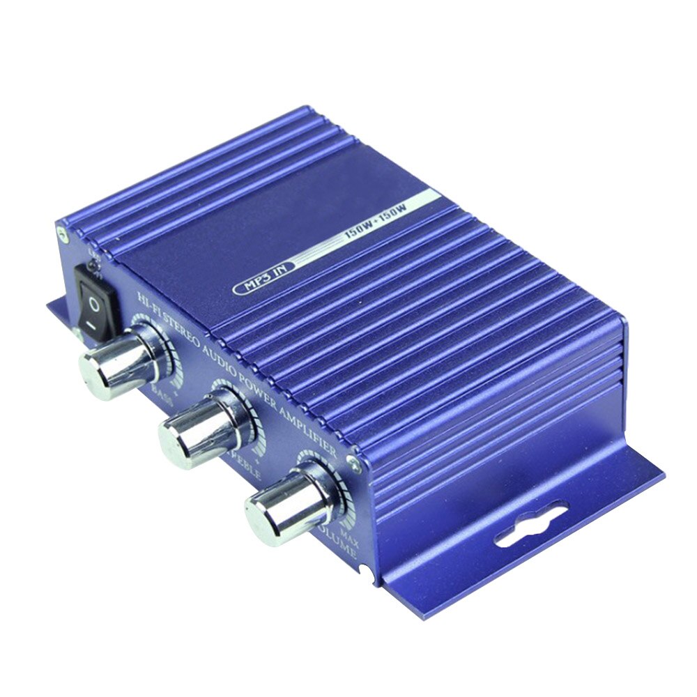 Bluetooth Hi-Fi Digital Stereo Amplifier Booster Radio 2 Channel for Car Home with Remote Control US Plug