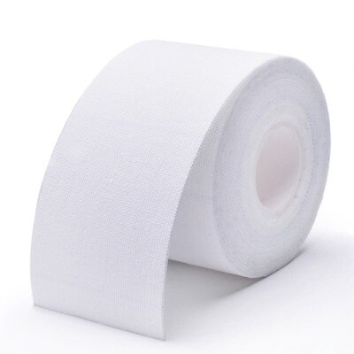 5cm*5cm kinesiologi tap sportsbandage elastisk bandage knæalbuebeskytter muskelbandage atletisk sportsbånd ruller: Hvid