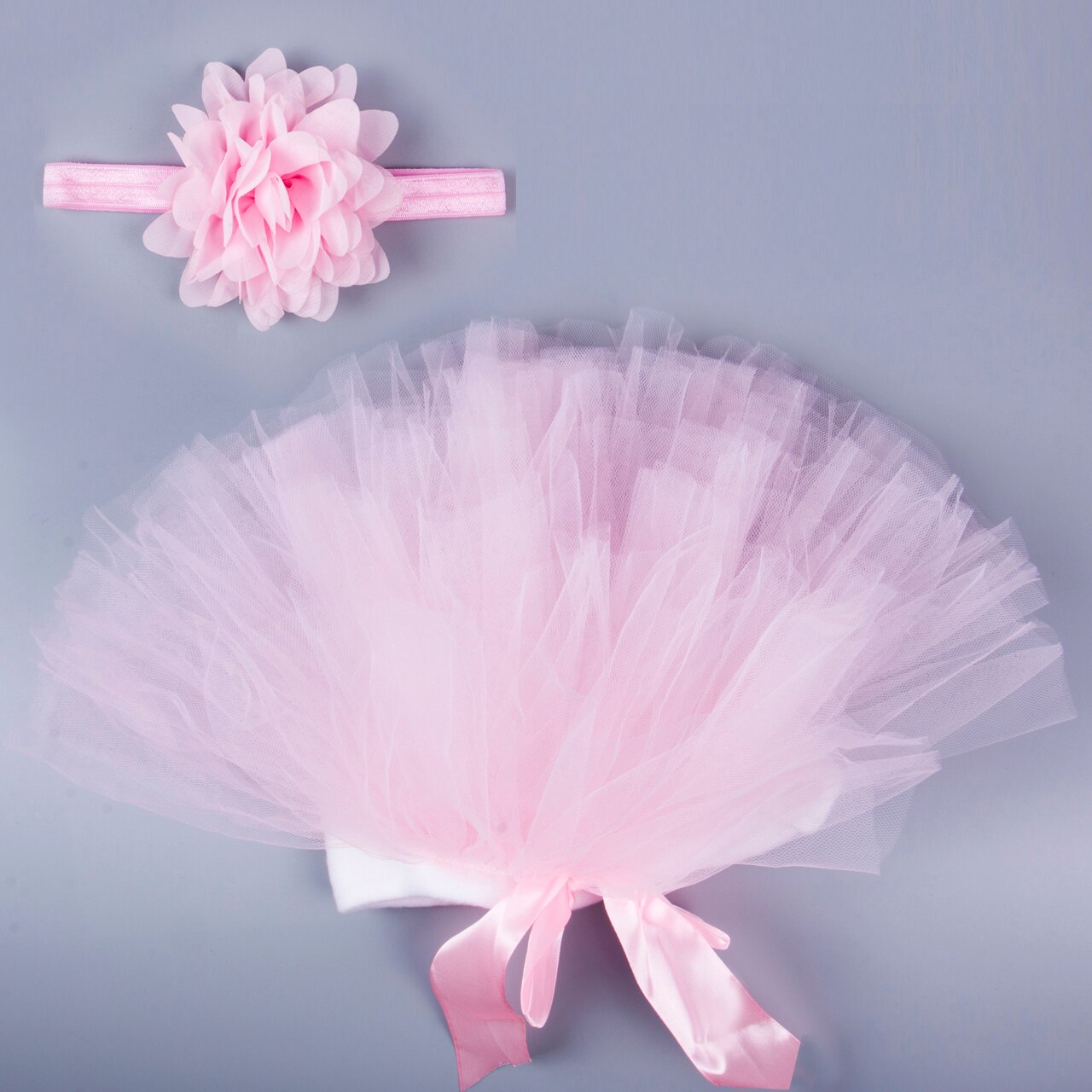 Pudcoco rapide -né bébé filles coiffure fleur Tutu vêtements bébé mignon belle jupe rose Photo accessoire tenues