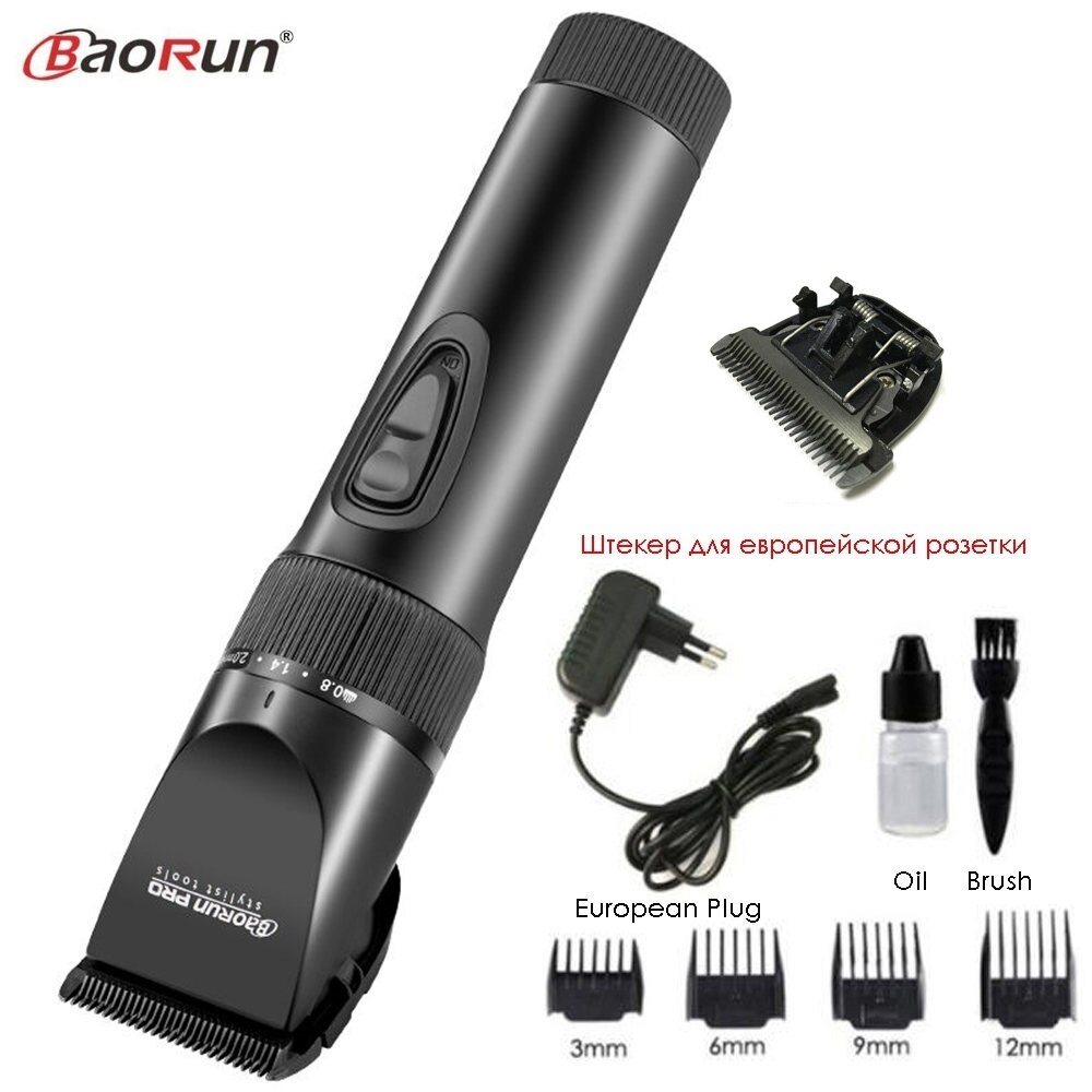 Lage Ruis Professionele Oplaadbare Tondeuse Titanium Blade 2000 Mah Lithium Mannen Elektrische Tondeuse Haar Snijmachine