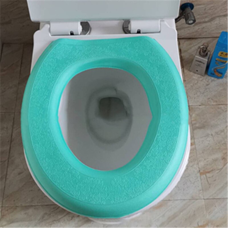 Badkamer Toilet Seat Cover Zachte Wc Plakken Toiletbril Pad Badkamer Warmer Seat Deksel Cover Pad Wc Closestool Warm Seat covers