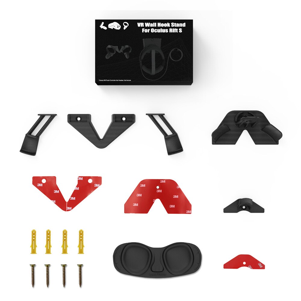Wall Mount Holder Opslag Beugel Voor Oculus Rift S Vr Headset Touch Controllers Kabel Accessoires Kit Muur Haak Stand