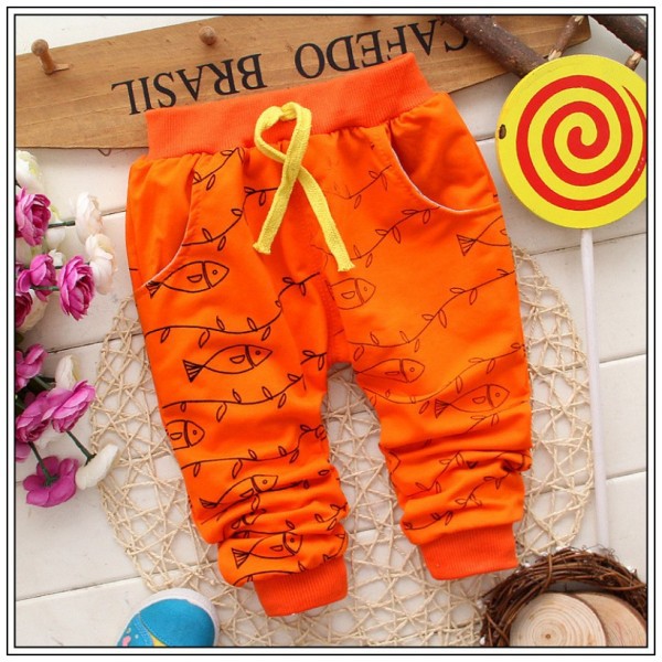 Daivsxicai Lente Mooie Vis Baby Broek Mode Jongen Pasgeboren Baby Broek Katoen kinderen Broek Kleding Herfst 7-24 M: Red / 18m