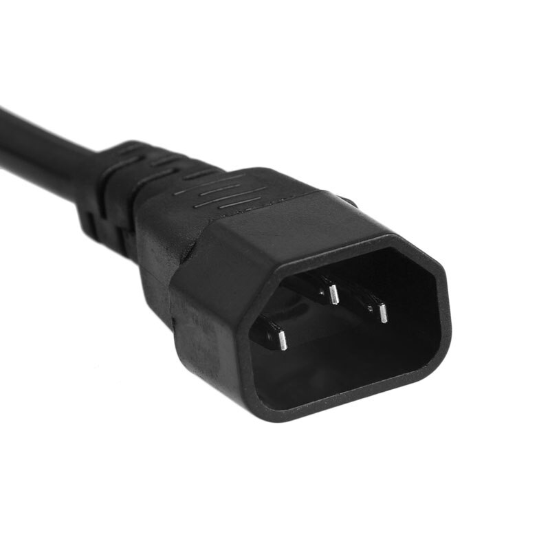 Iec 320 3-- pinner  c14 hann til  c13 kvinnelige hovedkabel 1.8m