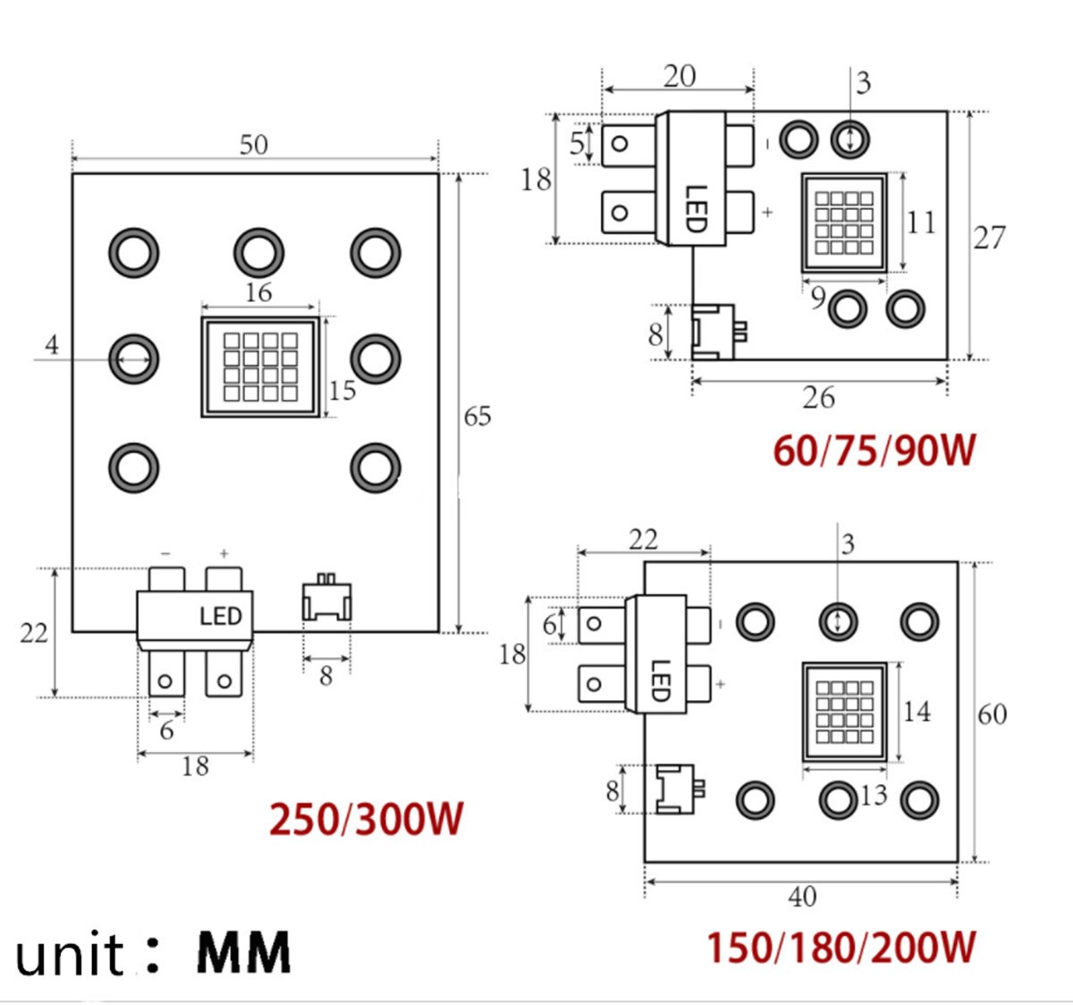 LED 75 W CST-90 75 W 7500 k-8000 K chip voor vissen licht projector medische machines