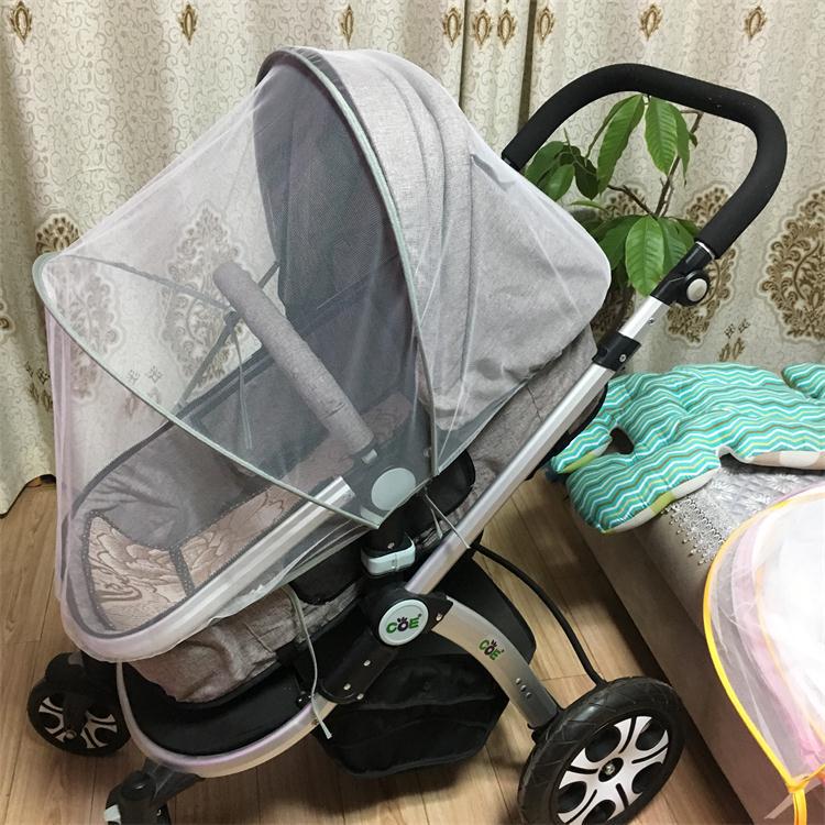 Baby Kinderwagen Sonnenblende Wagen Kinderwagen Baldachin Sonne Kinderwagen Buggy Kinderwagen Zubehör Abdeckung für Sonne Schatten Auto Haube Kappe Sitz: Weiß Moskito Netz