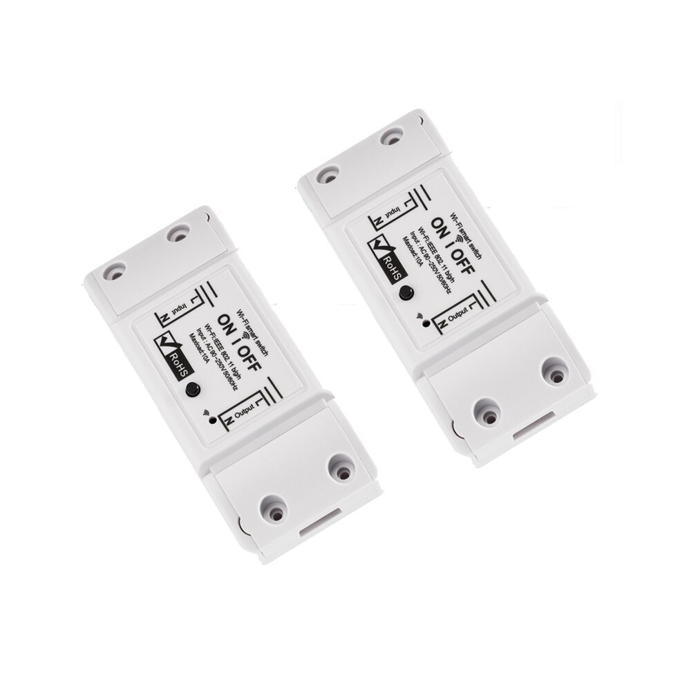 Smart Home Switch WiFi Wireless Remote Control Circuit Breaker Circuit Controller Module Alexa Google Home Smartlife Tuya App: 2PCS
