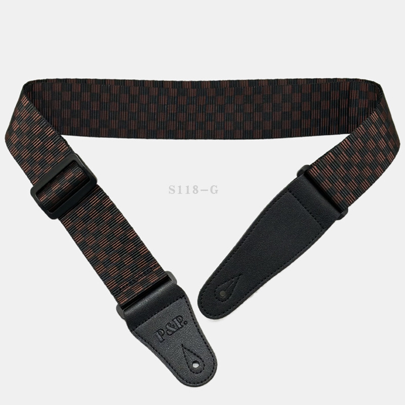Nylon stålstrenget basguitarrem, gitter, egnet til musik,: Lilla