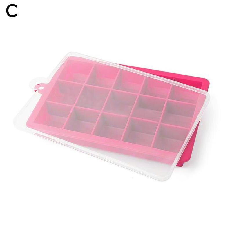 15/24 rooster ijsblokjes siliconen mal ijsblokjesvorm ijs fruitcocktail ijsdrankje ijsblokjesmaker diy ijsblokjes klein  w7 r 3: Rozerood 1