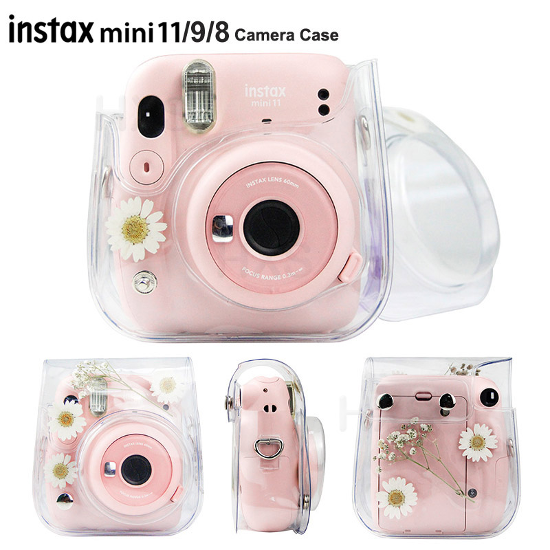 Camera Case Compatibel Met Fujifilm Instax Mini 11/9/8 Instant Film Camera, pu Lederen Tas Cover Met Verstelbare Schouderband: X